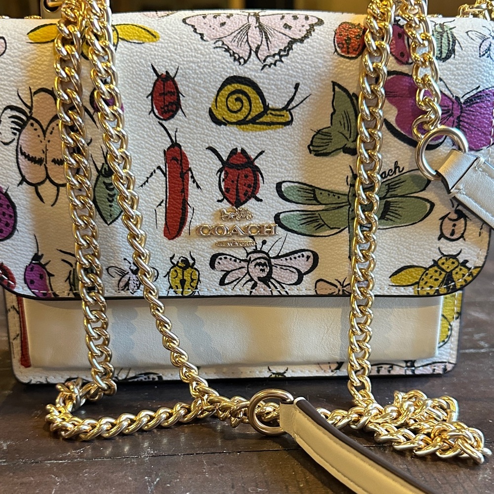 Coach Mini Klare Crossbody With Creature Print in chalk multicolor - Picture 2 of 13